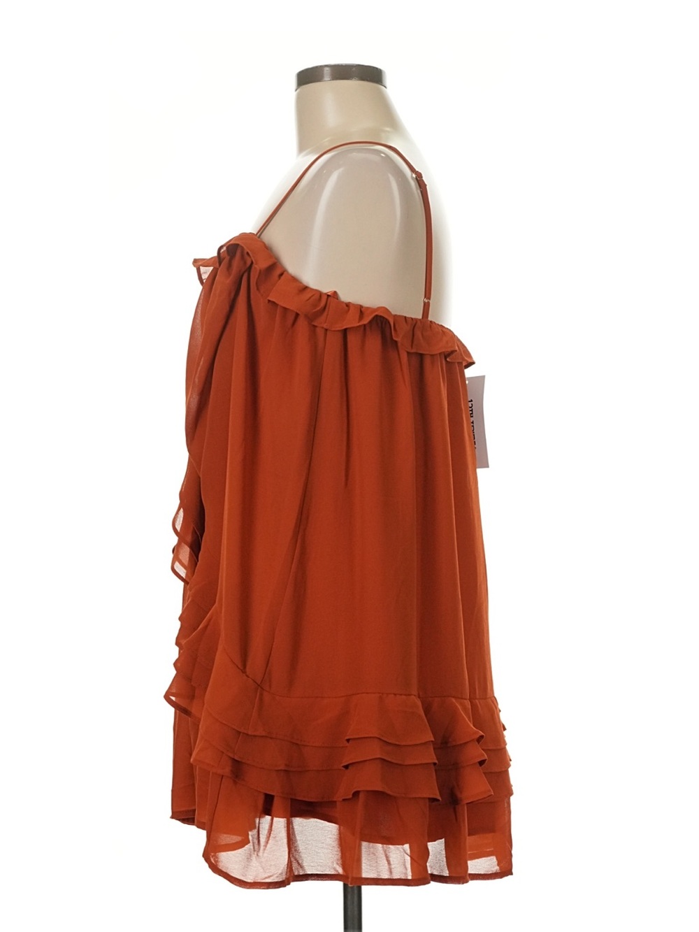 12th Tribe Golden Hour Rust Mini Dress - Size M - Picture 11 of 12